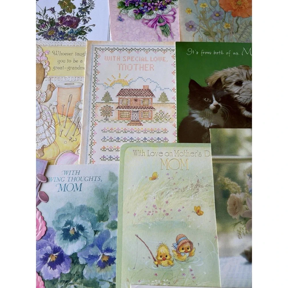 Vintage Mother's Day Greeting Cards Fronts ONLY Scrapbooking Crafts Lot of 50+